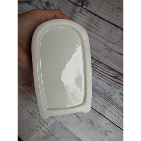 Vintage Porcelain White Sleigh Christmas Decor - Picture 5 of 6